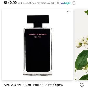 narciso rodriguez for her (100ml)